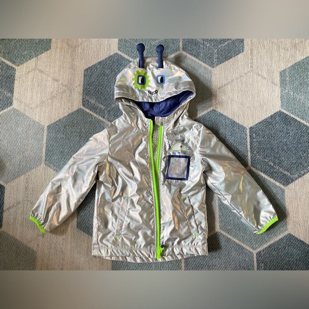 Cat & Jack toddler unisex alien water resistant jacket/raincoat